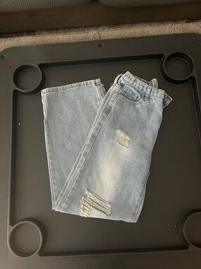 Light Blue Women's Distressed Jeans